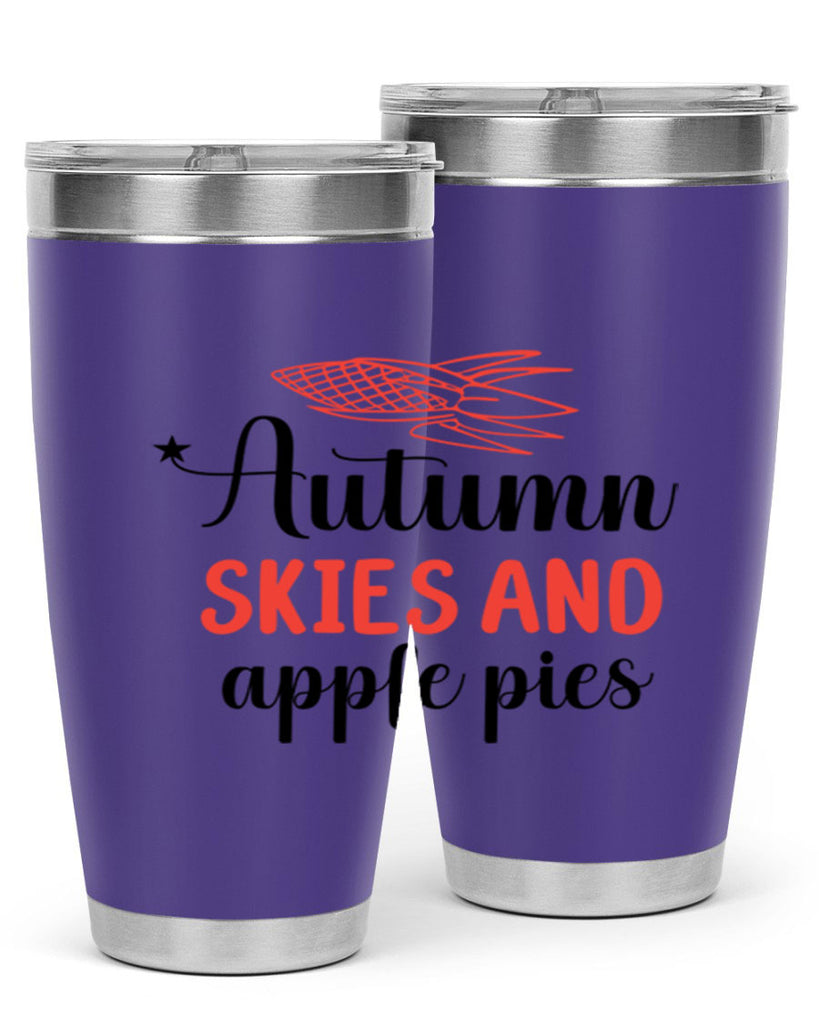 Autumn skies and apple pies 29#- fall- Tumbler