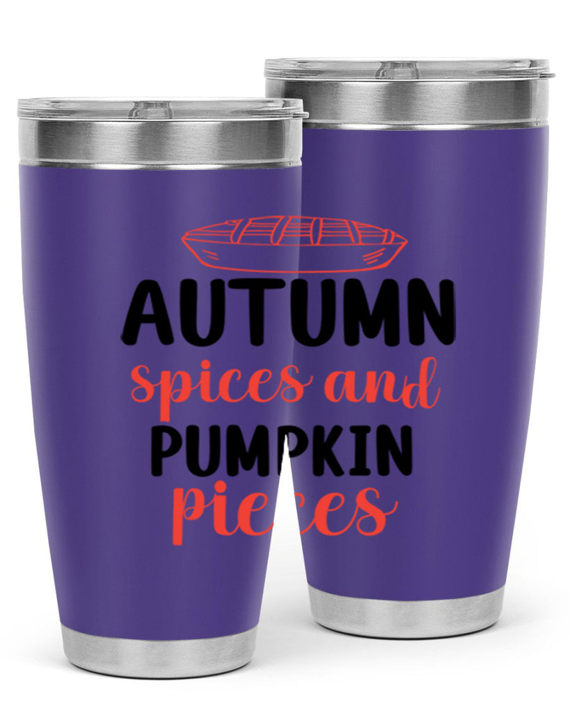 Autumn spices and pumpkin pieces 32#- fall- Tumbler