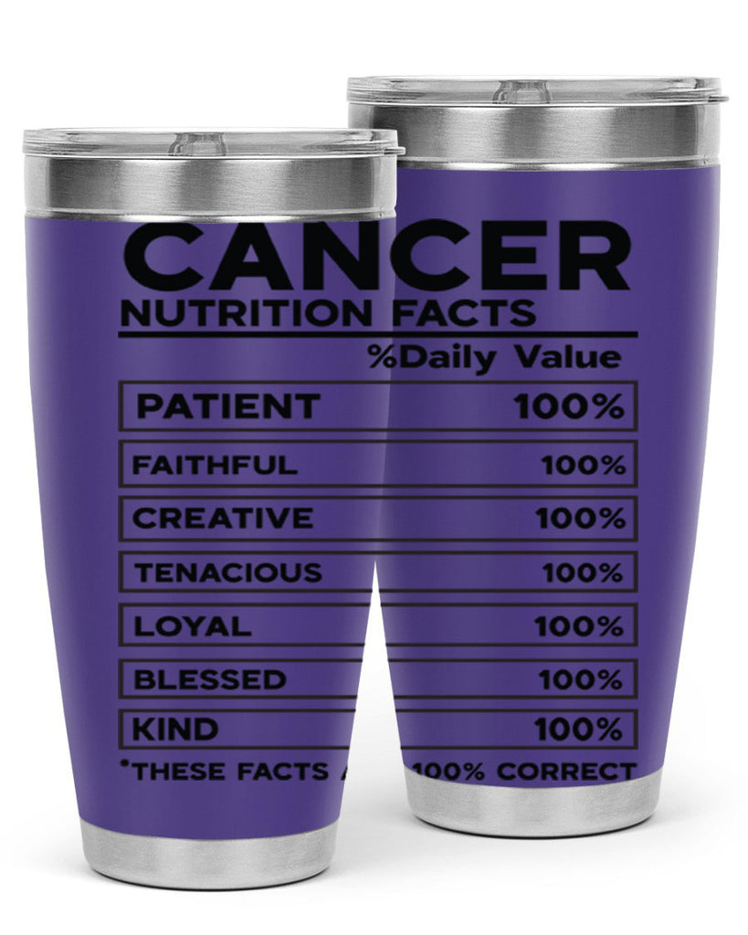 Cancer Nutrition Facts 148#- zodiac- Tumbler