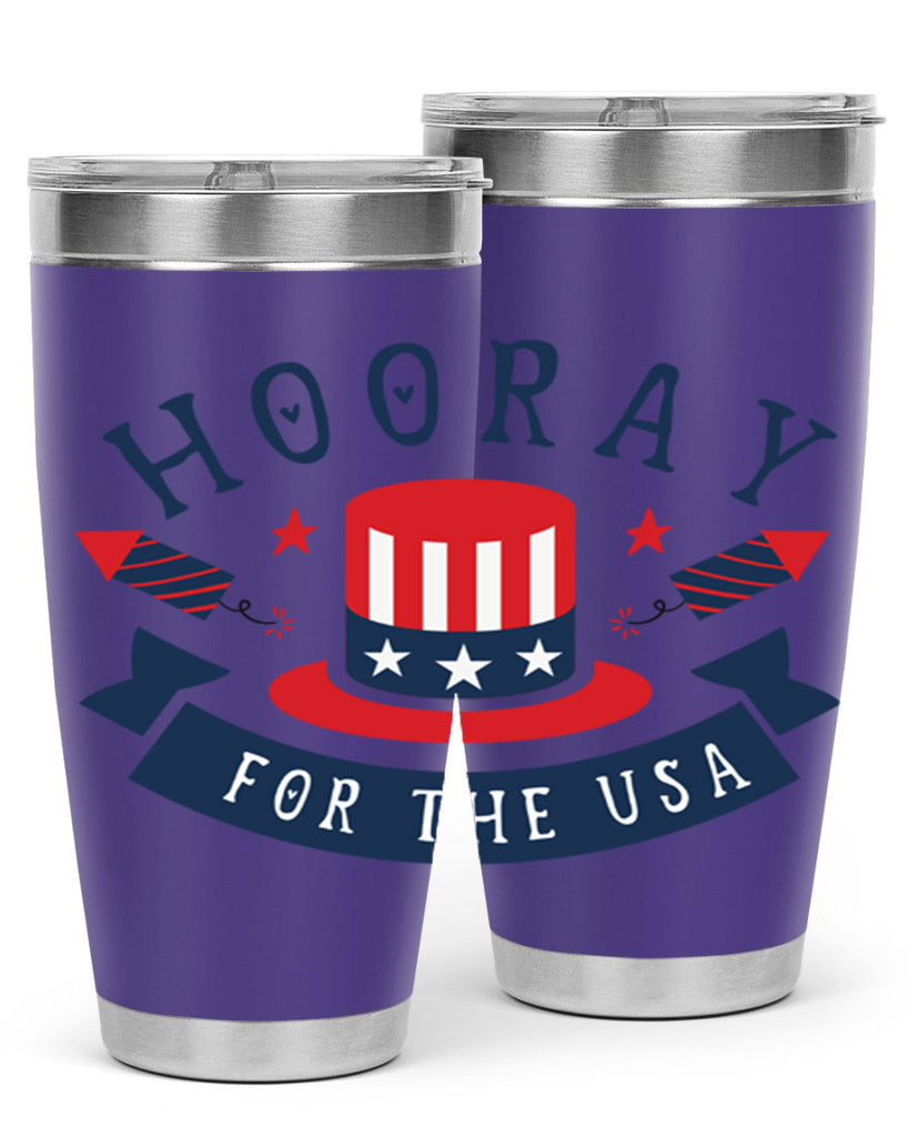 Hooray for the usa Style 42#- Fourt Of July- Tumbler