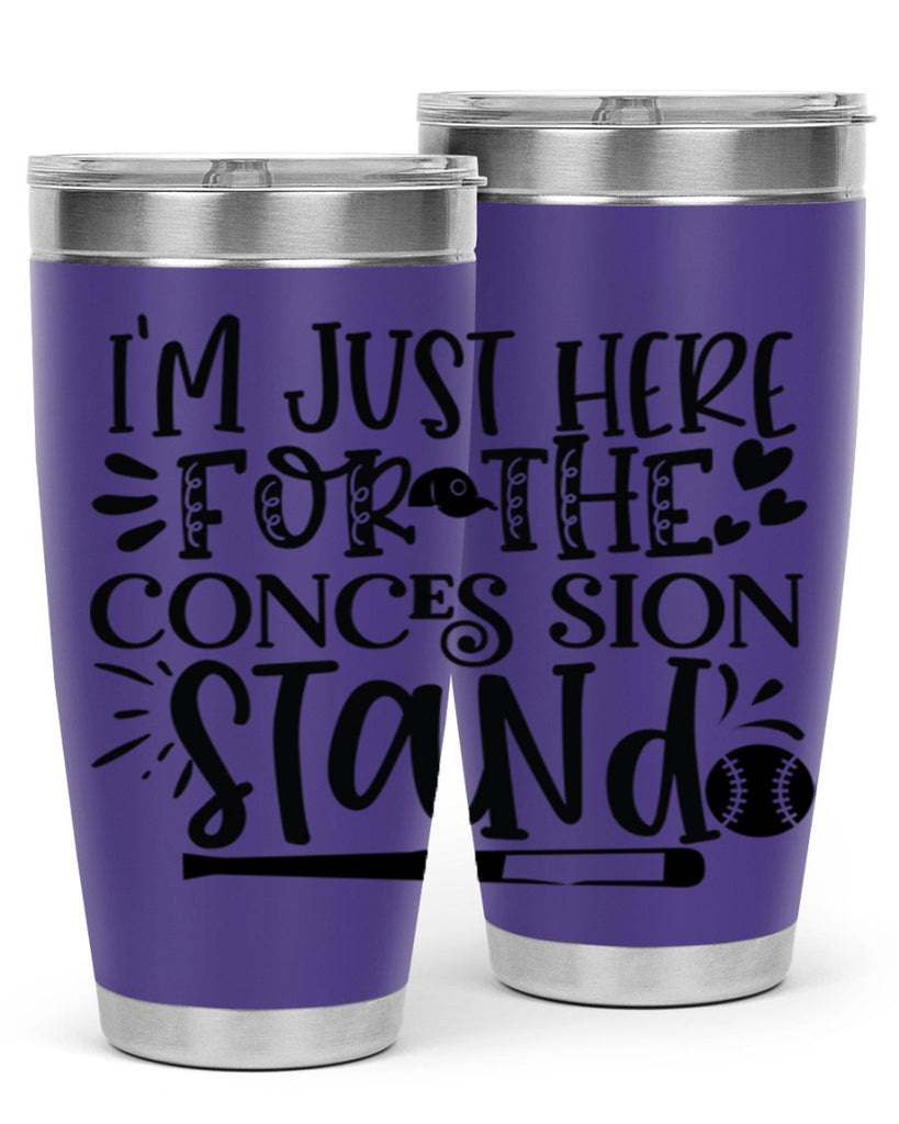 Im Just Here For the Conces sion stand 2072#- baseball- Tumbler