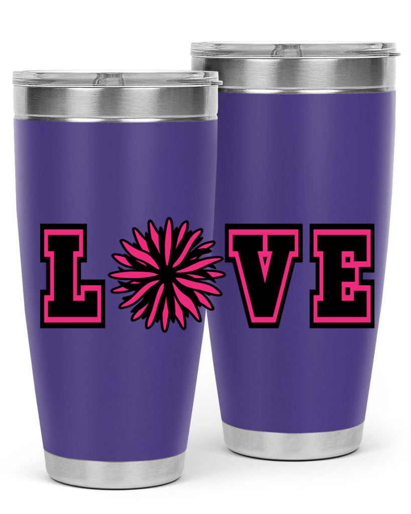 Love 694#- cheer- Tumbler