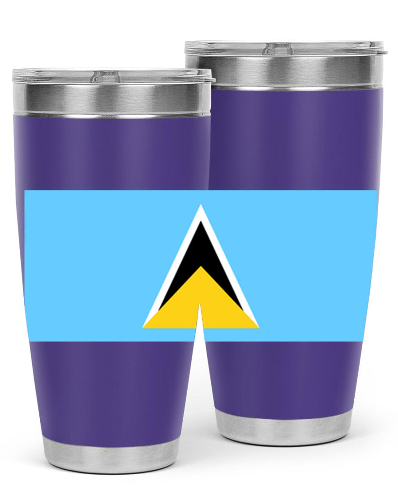 Saint Lucia 51#- world flags- Tumbler