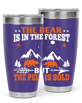 The bear is in the forest, but the pelt is soldd 31#- Bears- Tumbler
