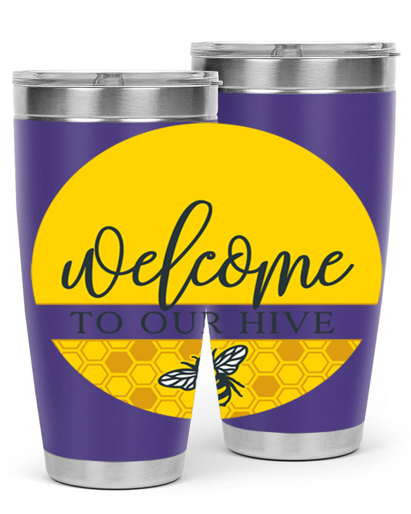 Welcome to our Hive complete yellow590#- spring- Tumbler