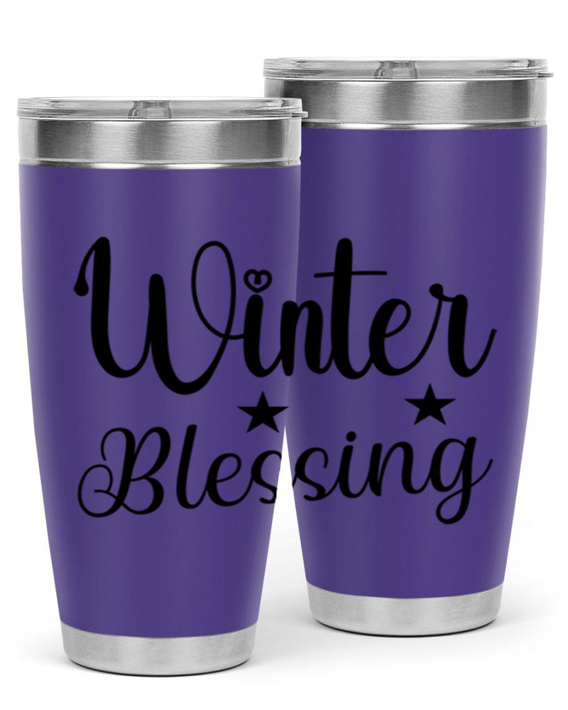 Winter Blessing 484#- winter- Tumbler