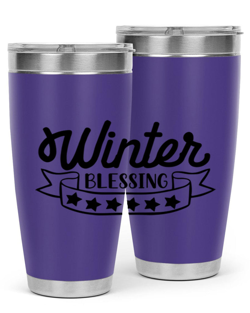 Winter Blessing 485#- winter- Tumbler