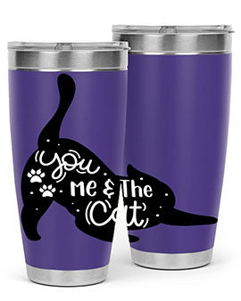 You Me The Cat Style 111#- cat- Tumbler