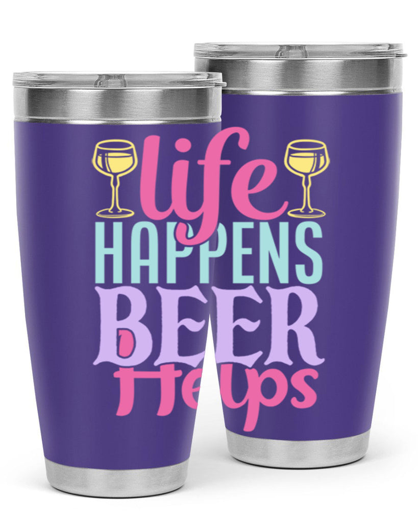 life happens beer helps 141#- beer- Tumbler