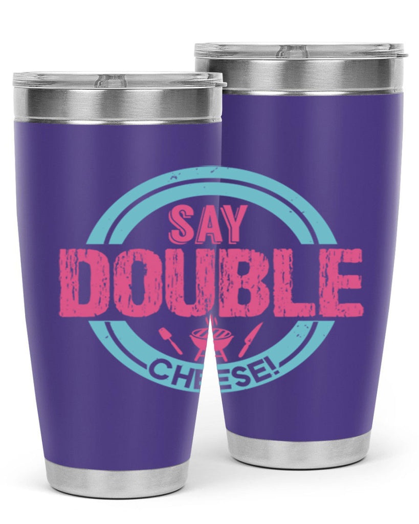 say double cheese 14#- bbq- Tumbler