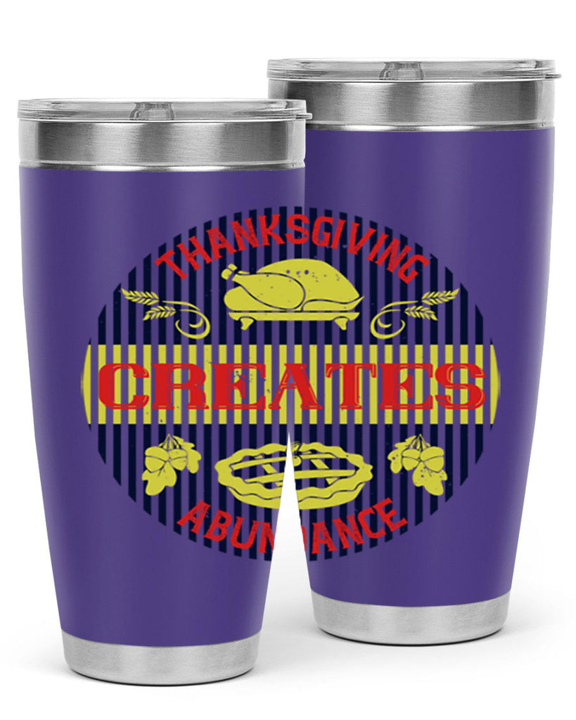 thanksgiving creates abundance 14#- thanksgiving- Tumbler