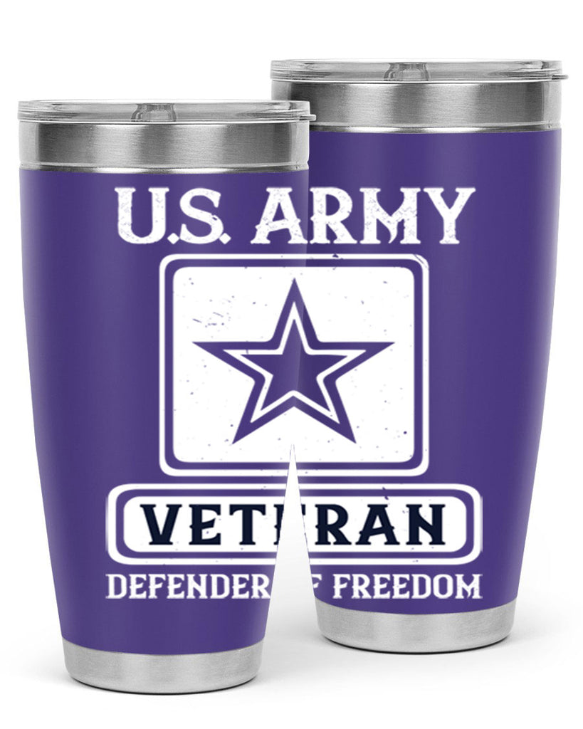 us army veteran defender of freedom 14#- Veterns Day- Tumbler