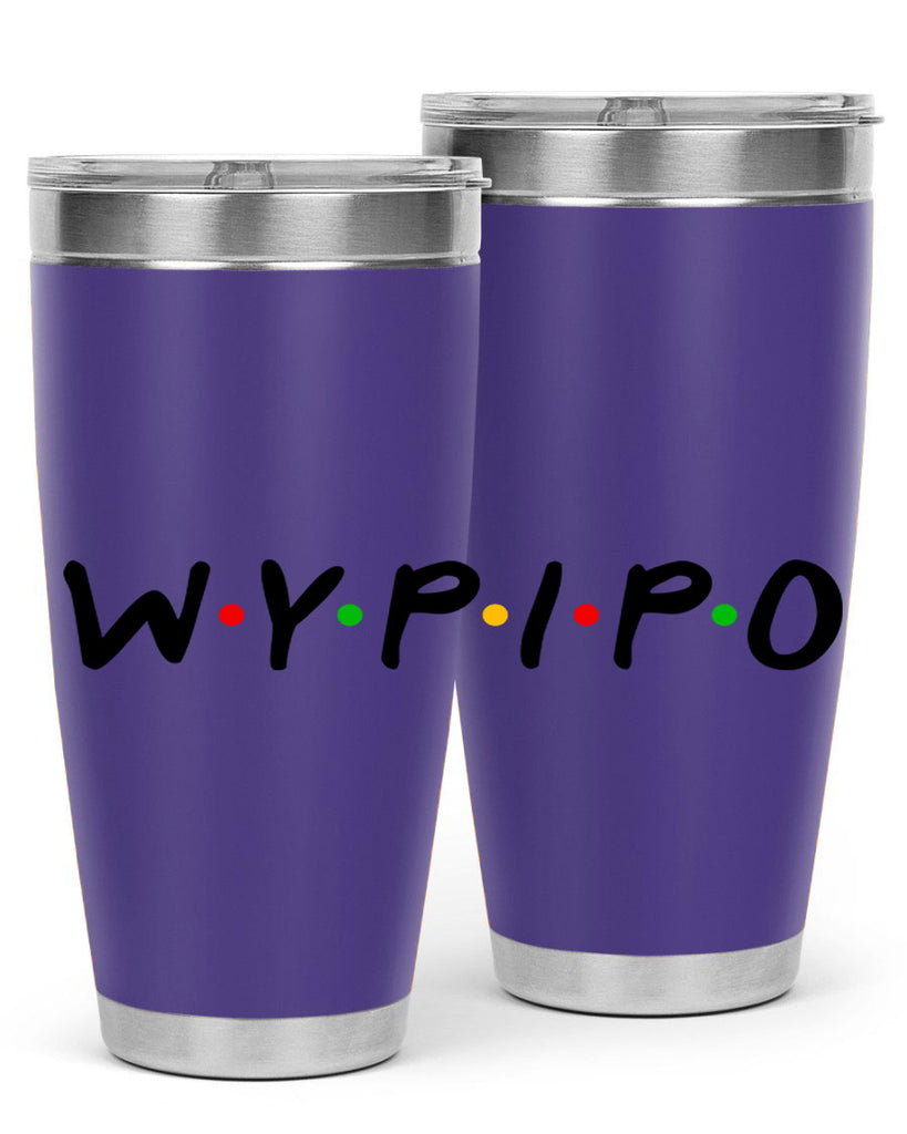 wypipo 7#- black words phrases- Cotton Tank