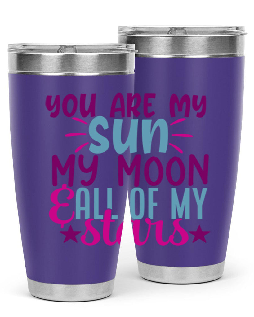 you are my sun my moon all of my stars 5#- family- Tumbler