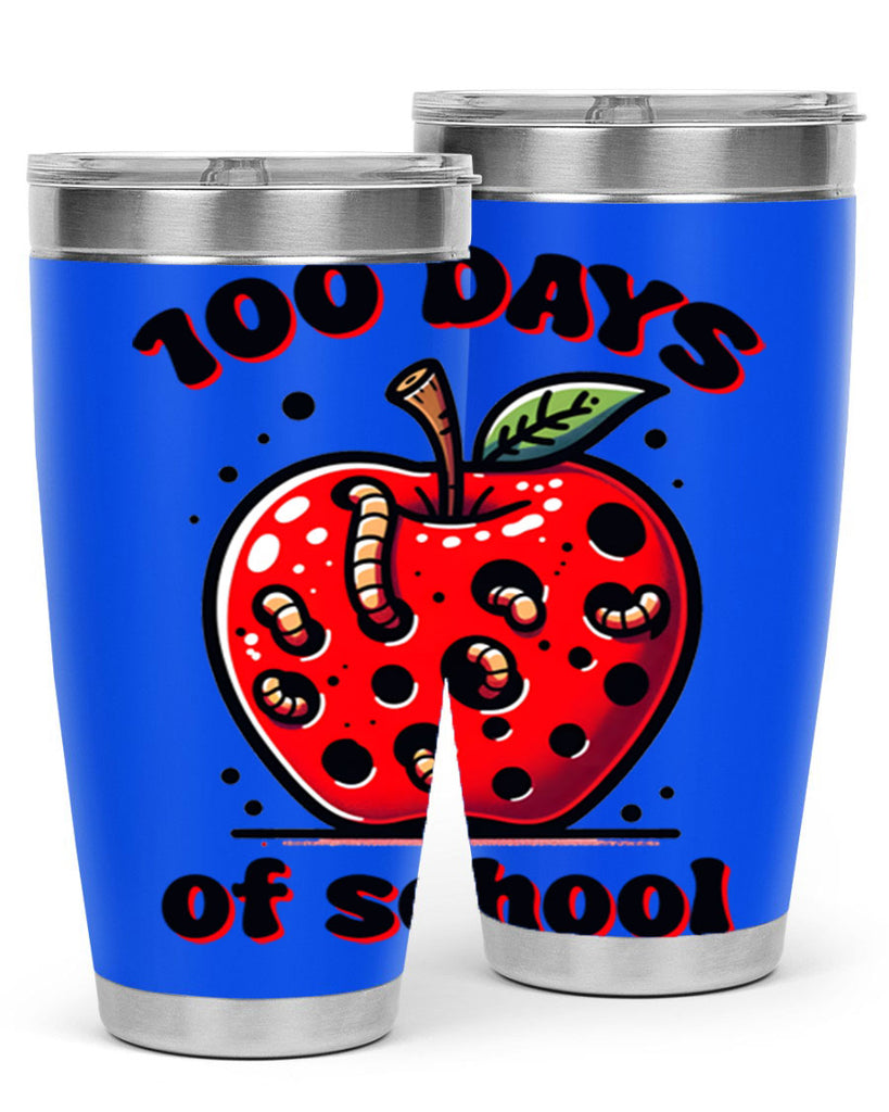 100 Days of School Apple 31#- 100 days of school- Tumbler