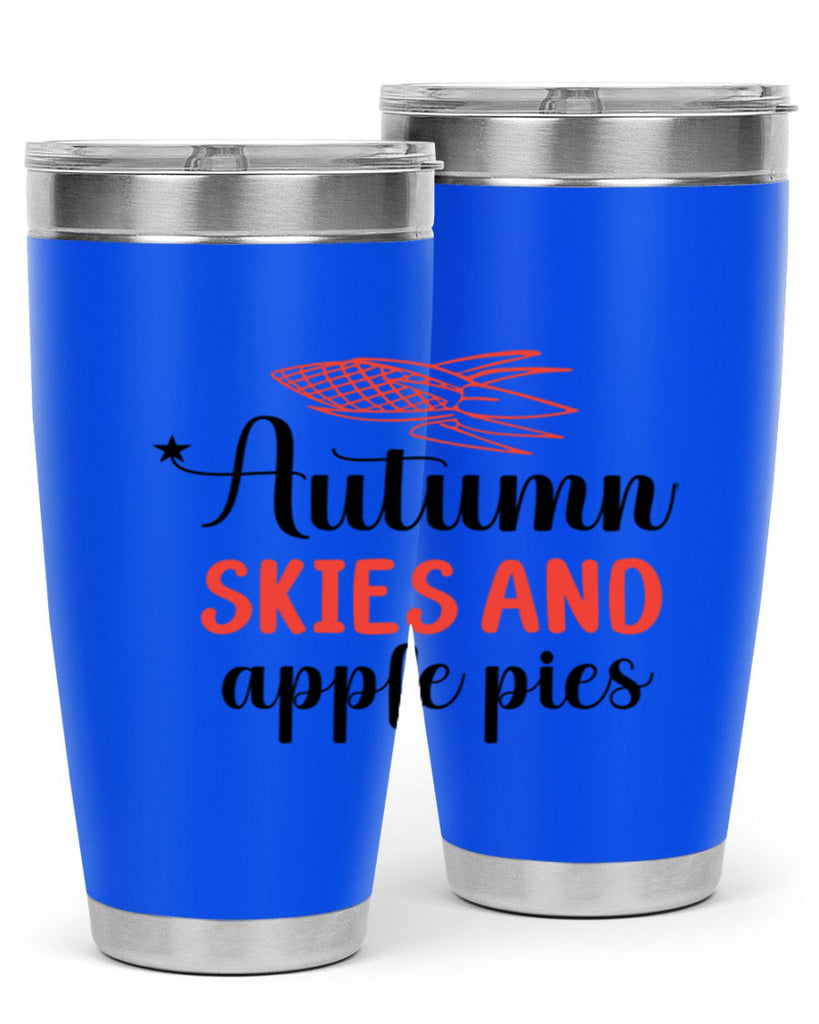 Autumn skies and apple pies 29#- fall- Tumbler