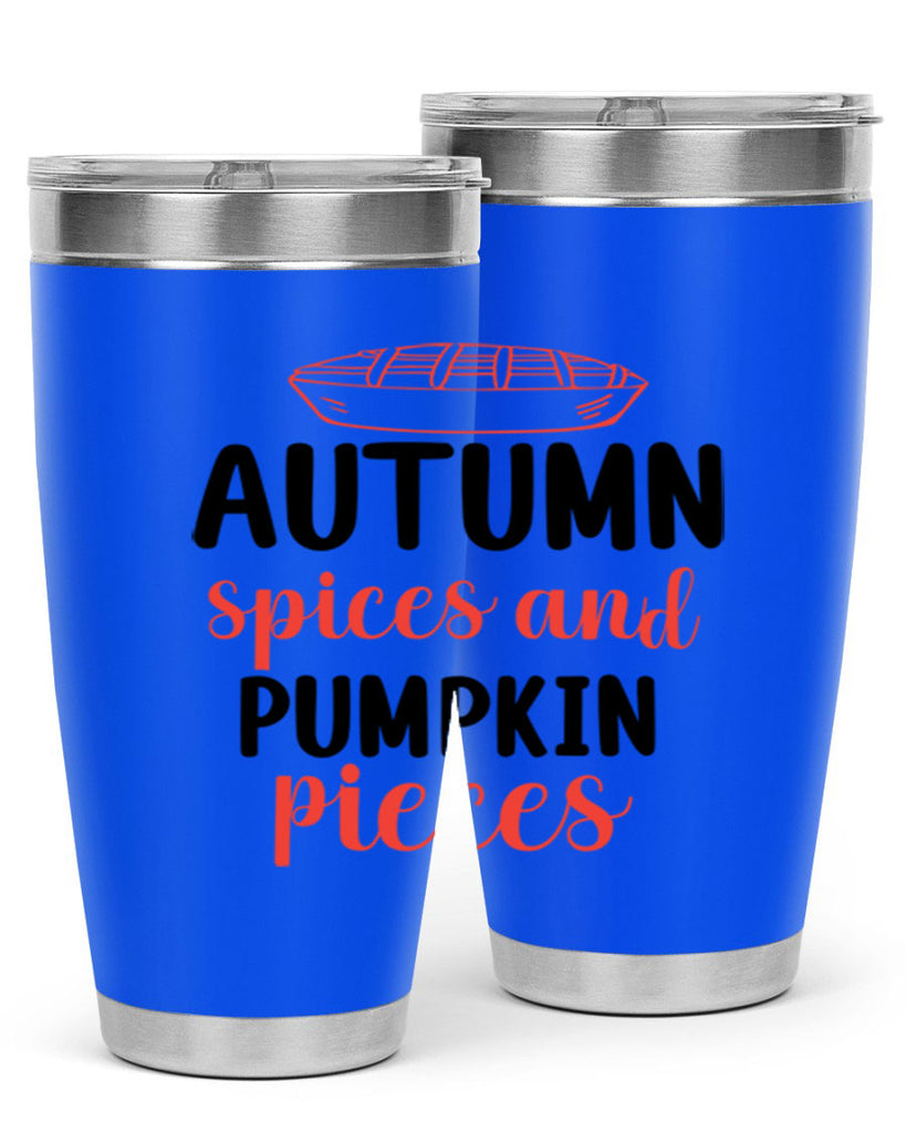 Autumn spices and pumpkin pieces 32#- fall- Tumbler