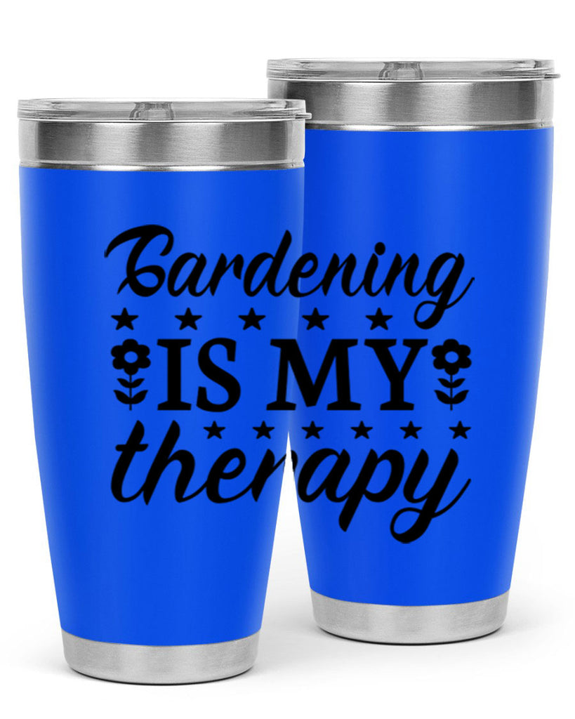 Gardening is my therapy  146#- spring- Tumbler