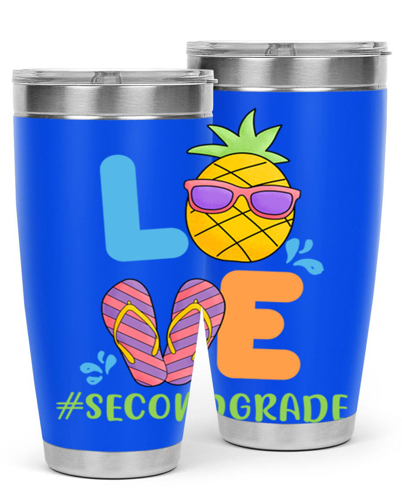 LOVE 2nd Grade Summer Pineapple 17#- second grade- Tumbler
