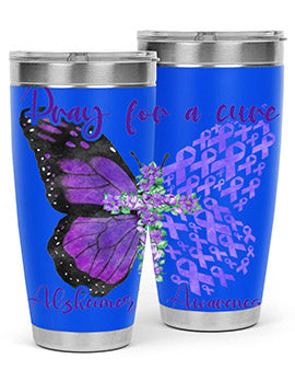 Pray For A Cure AlzheimerS Awareness 208#- alzheimers- Tumbler