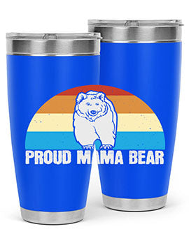 Proud mama bear 26#- Bears- Tumbler