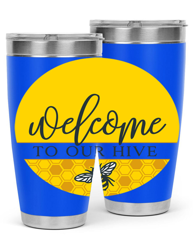 Welcome to our Hive complete yellow590#- spring- Tumbler