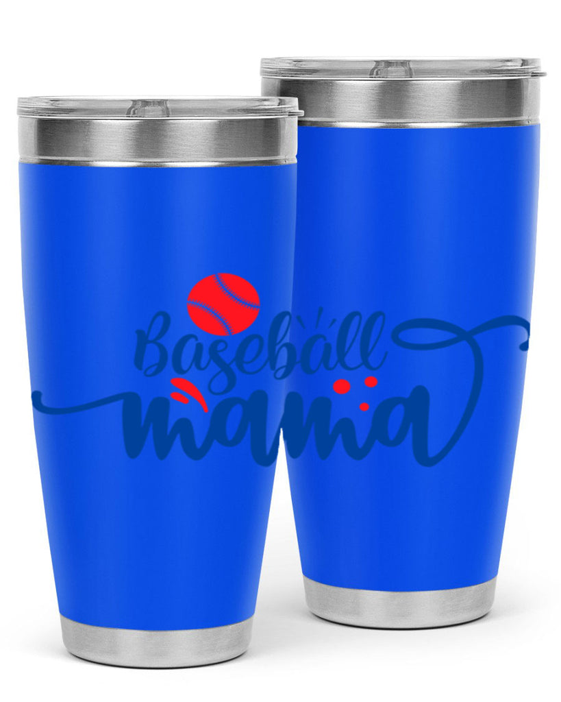 baseball mama 2208#- baseball- Tumbler