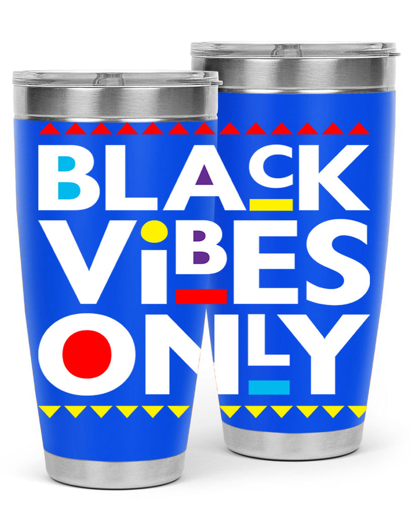 black vibes only 217#- black words phrases- Cotton Tank
