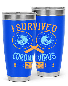 i survived corona virus Style 34#- corona virus- Tumbler