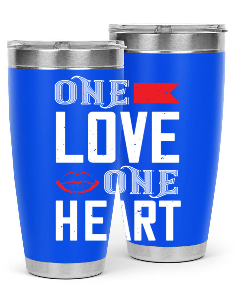 one love one heart 32#- valentines day- Tumbler