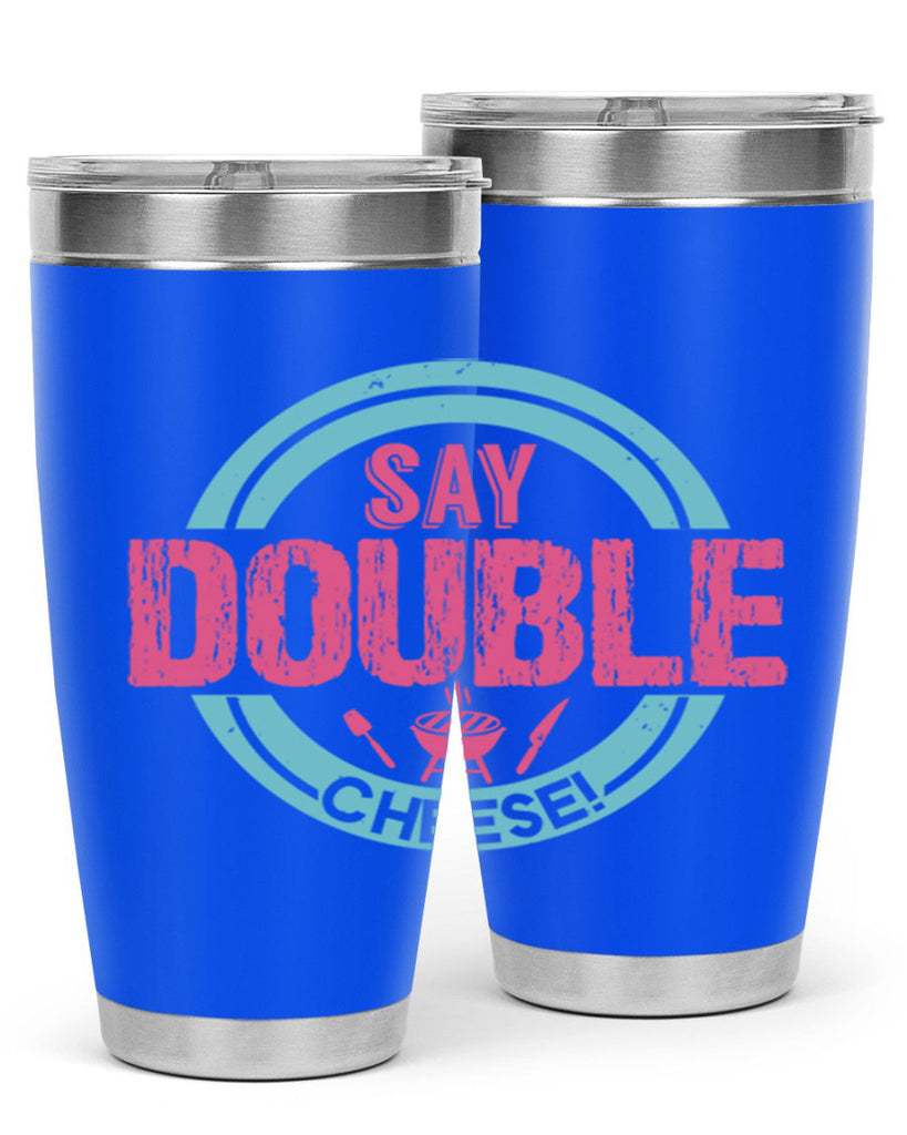 say double cheese 14#- bbq- Tumbler