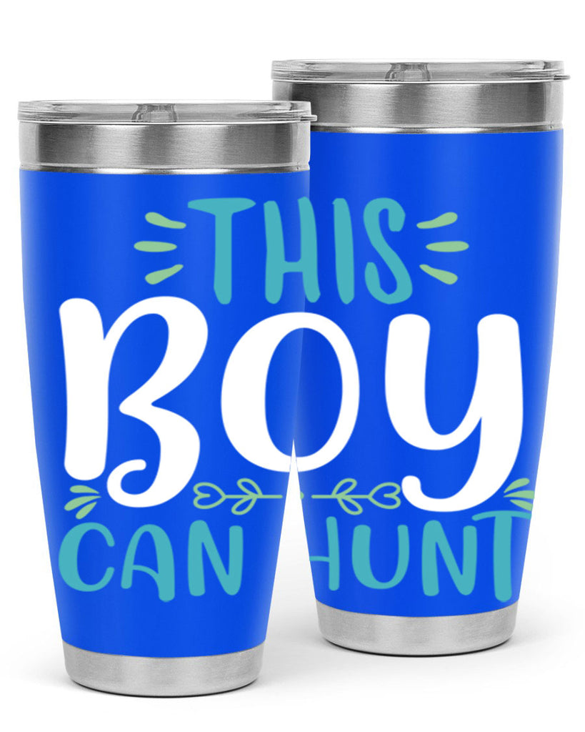 this boy can huntt 1#- easter- Tumbler