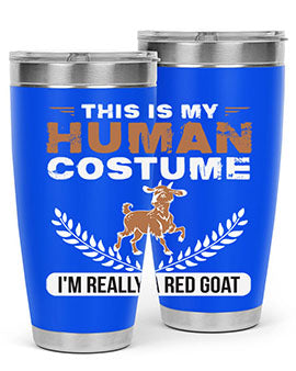 this is my human costume im really a red goat Style 1#- goat- Tumbler
