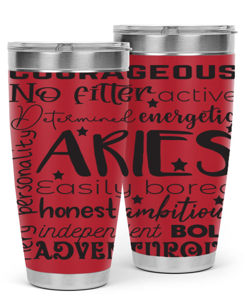 Aries 564#- zodiac- Tumbler