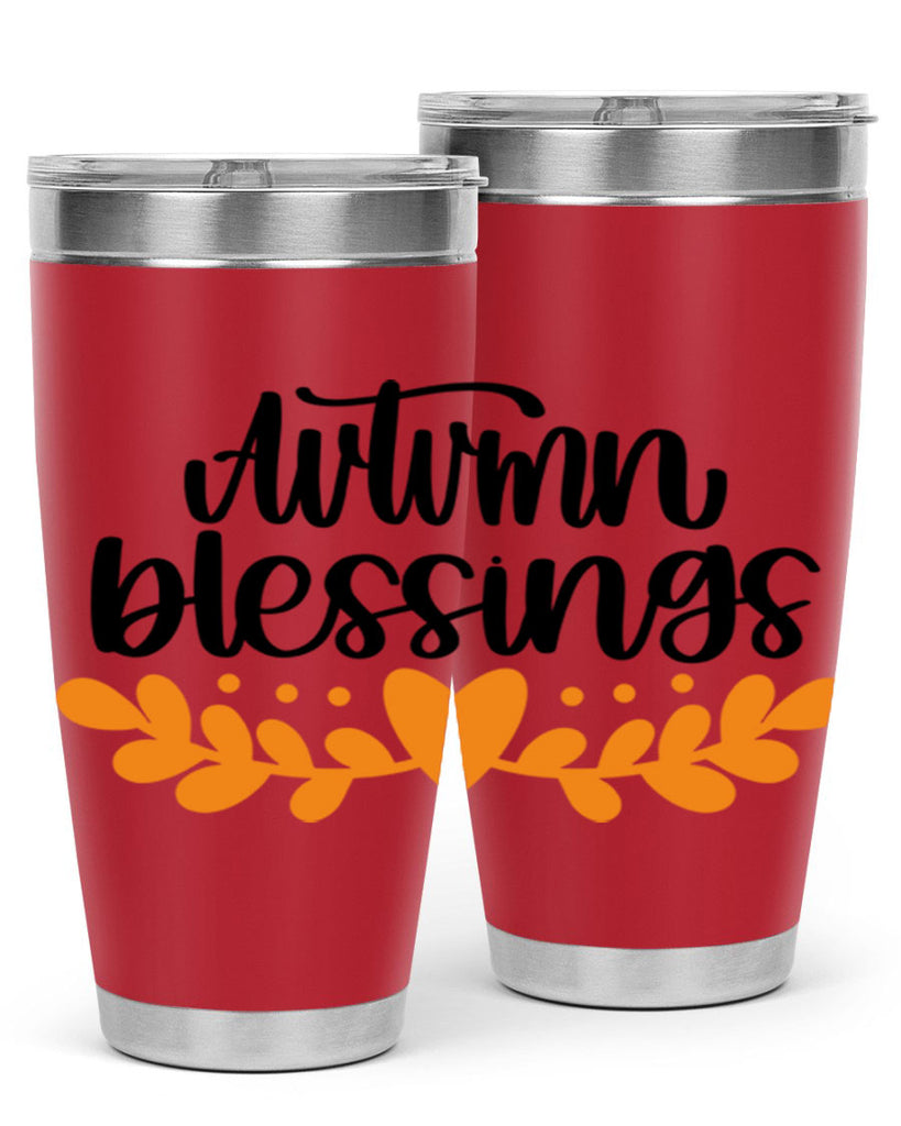 Autumn Blessings 472#- fall- Tumbler