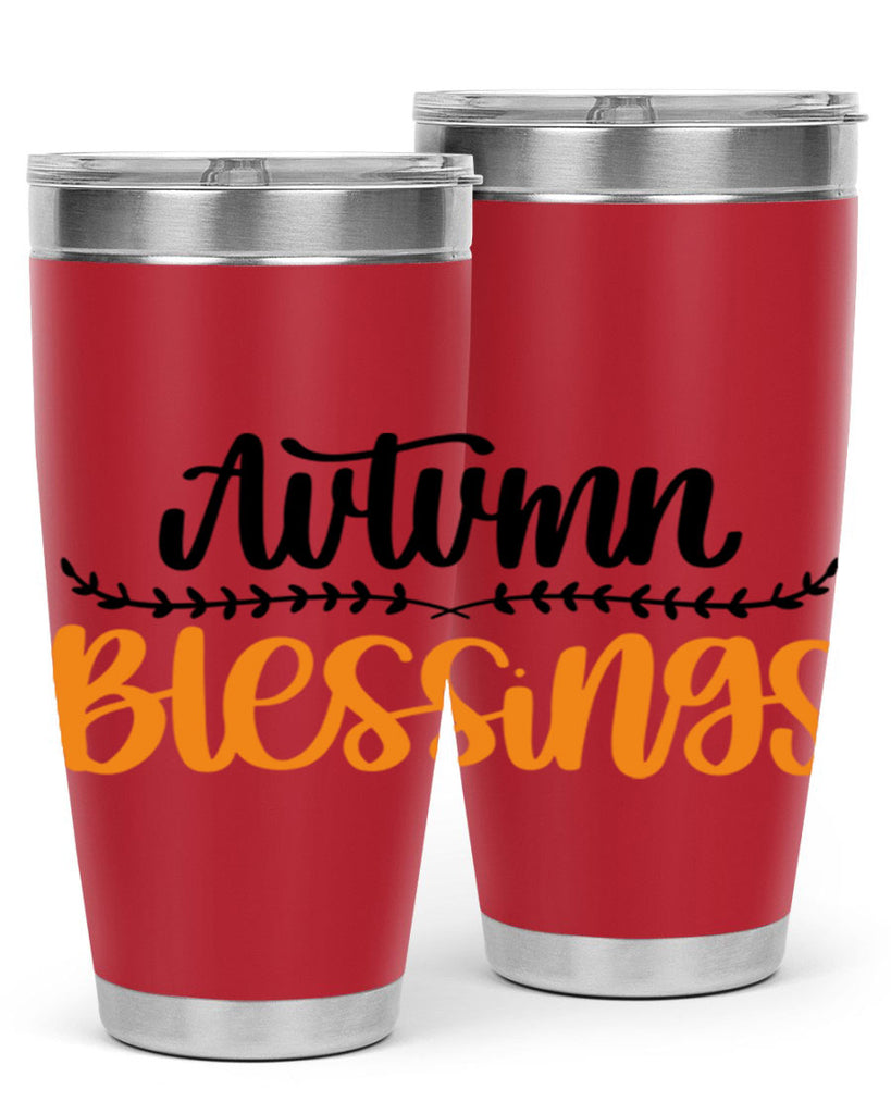 Autumn Blessings 473#- fall- Tumbler
