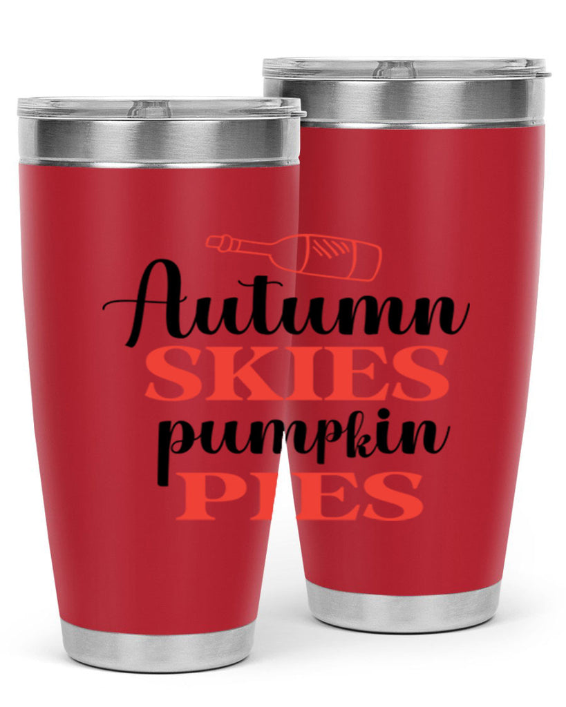 Autumn skies pumpkin pies 31#- fall- Tumbler