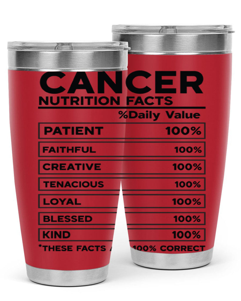 Cancer Nutrition Facts 148#- zodiac- Tumbler