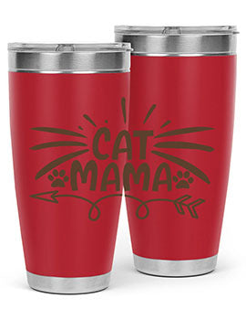 Cat Mama Style 5#- cat- Tumbler