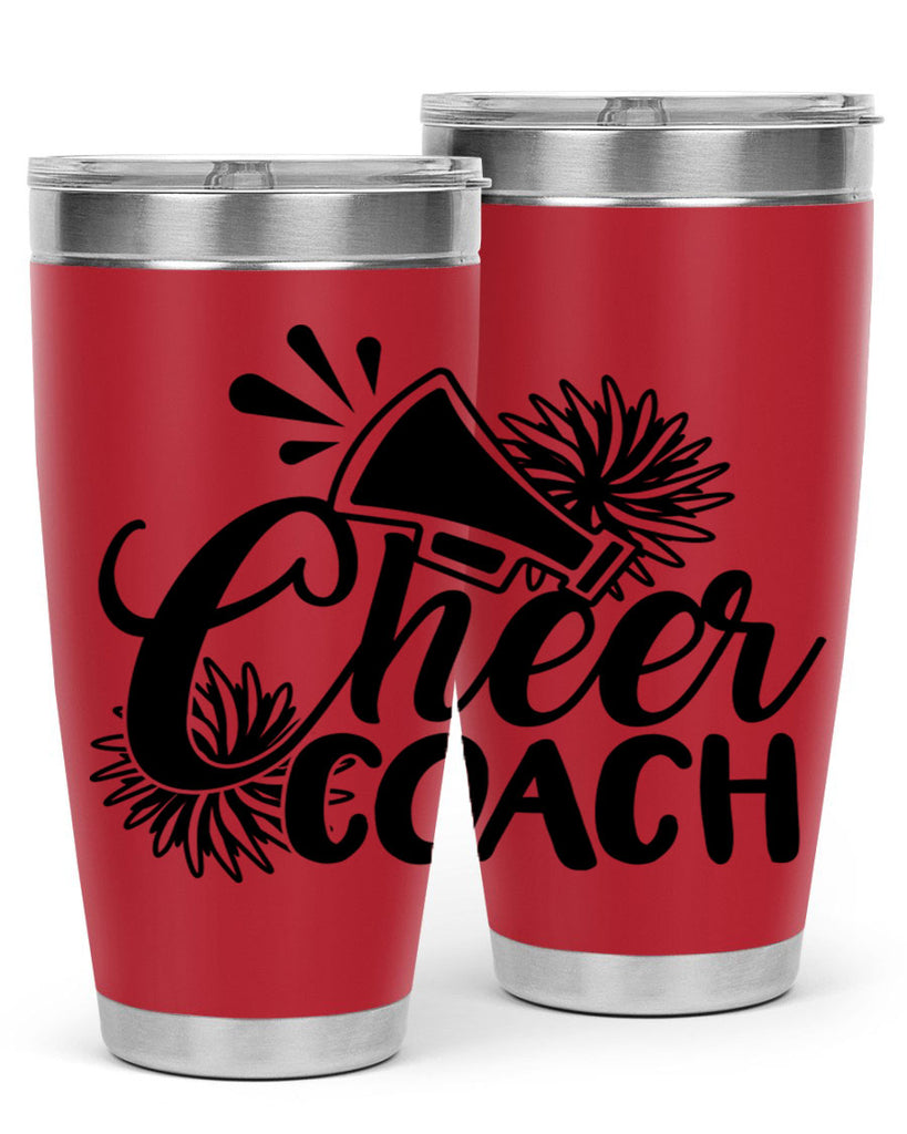 Cheer coach 1392#- cheer- Tumbler