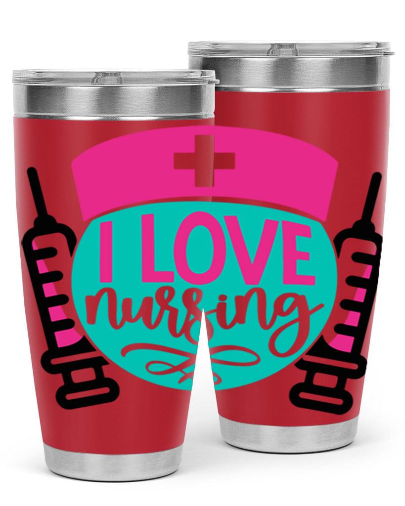 I Love Nursing Style Style 172#- nurse- tumbler