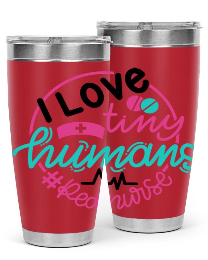 I Love Tiny Humans Red Nurse Style Style 167#- nurse- tumbler