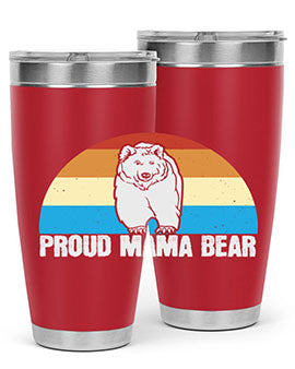 Proud mama bear 26#- Bears- Tumbler