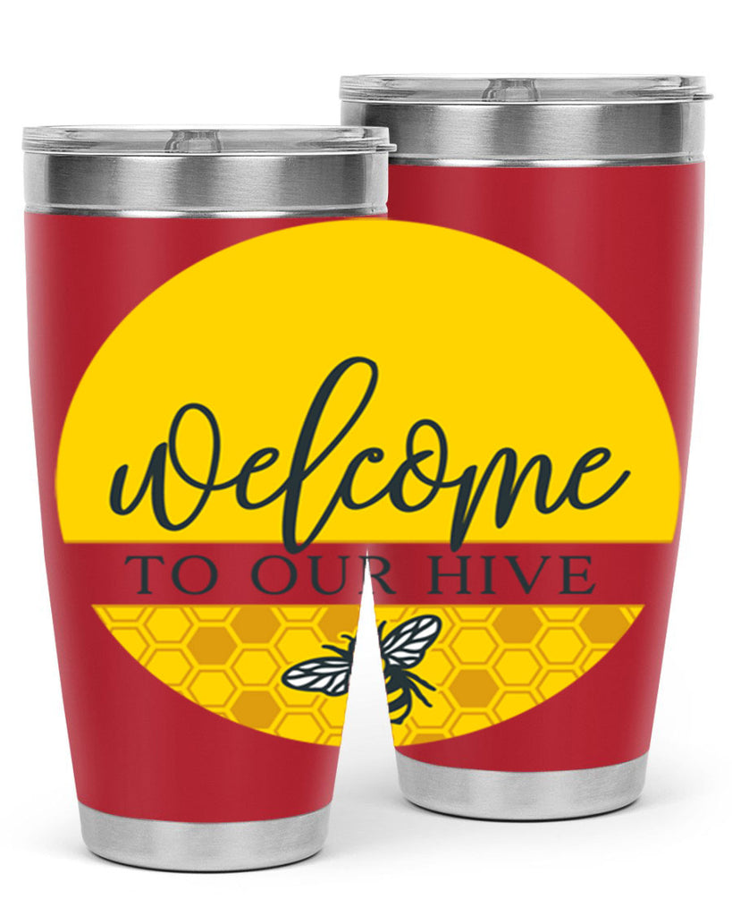 Welcome to our Hive complete yellow590#- spring- Tumbler
