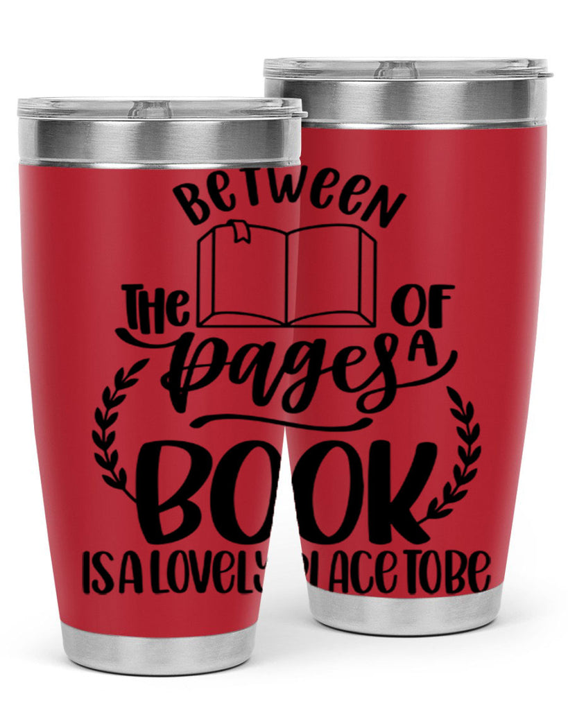between the pages of a book 52#- reading- Tumbler