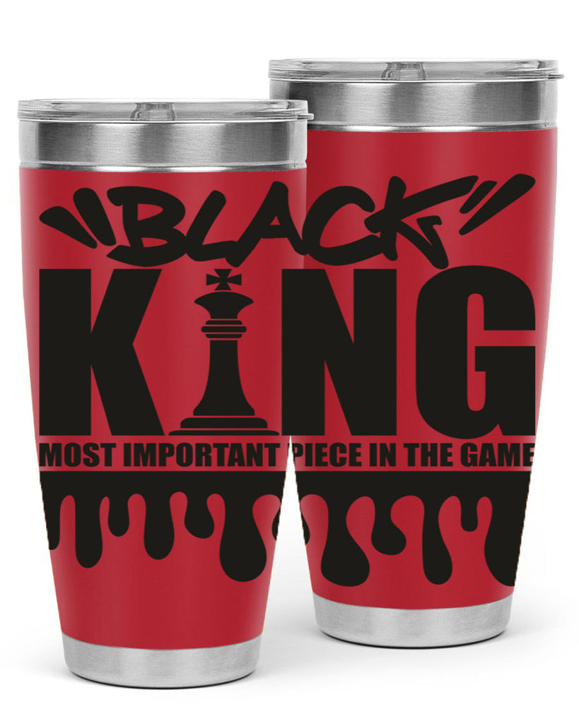 black king 214#- black words phrases- Cotton Tank