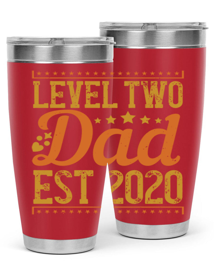 level dad est 189#- fathers day- Tumbler