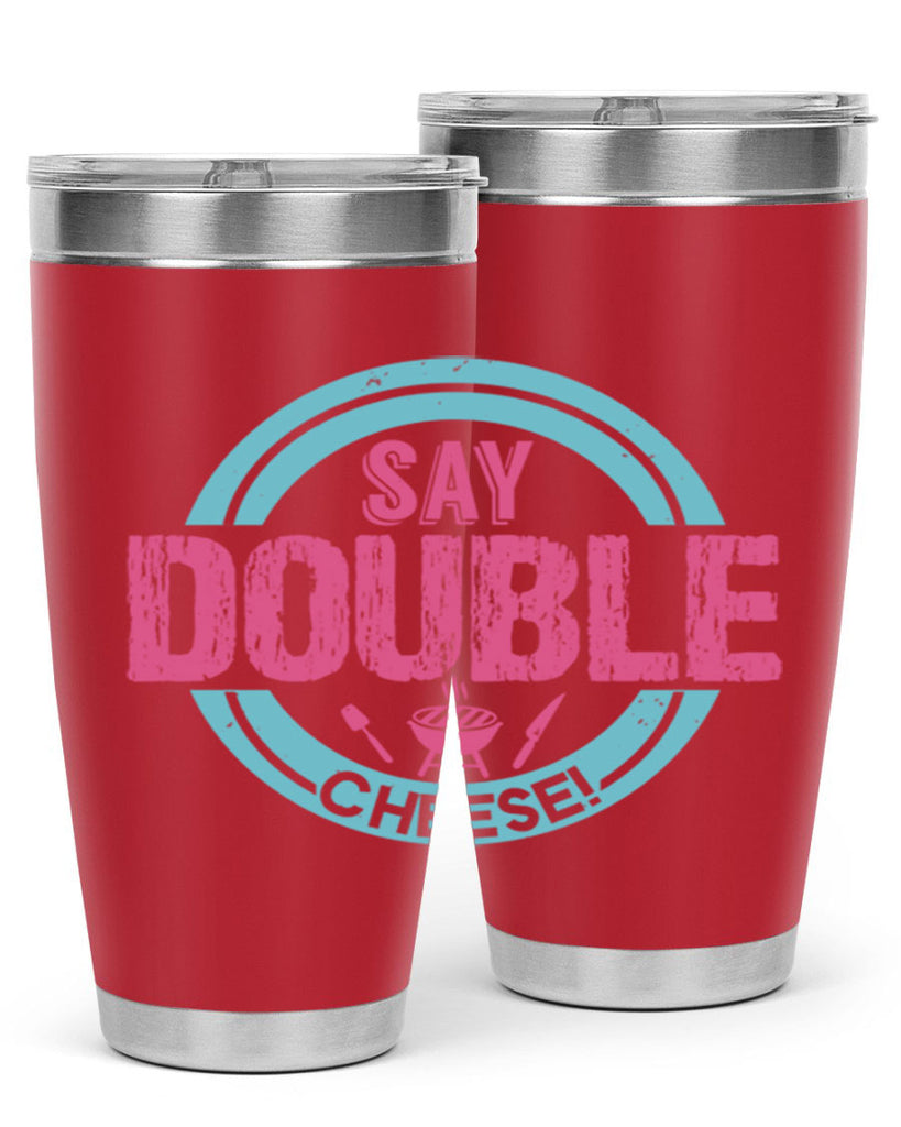 say double cheese 14#- bbq- Tumbler