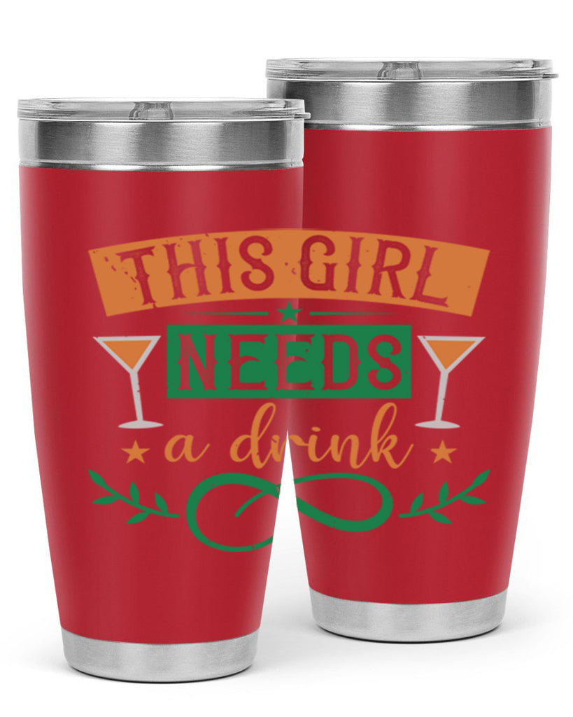 this girl needs a drink 36#- mardi gras- Tumbler