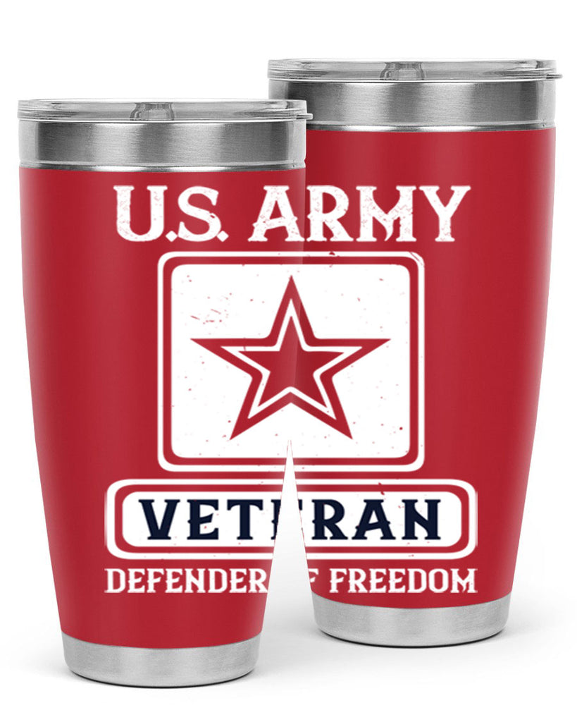 us army veteran defender of freedom 14#- Veterns Day- Tumbler